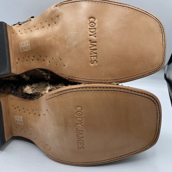 Cody James Western Boot Mens Men 10.5 EE Brown Pirarucu Exotic Square Toe Cowboy main image 16